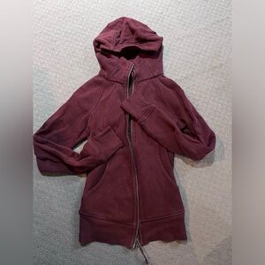 lululemon athletica Maroon Zip-Up Sweater